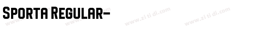 Sporta Regular字体转换